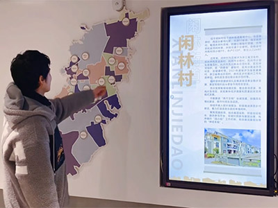 展厅中地图按钮和展览内容的交互实现